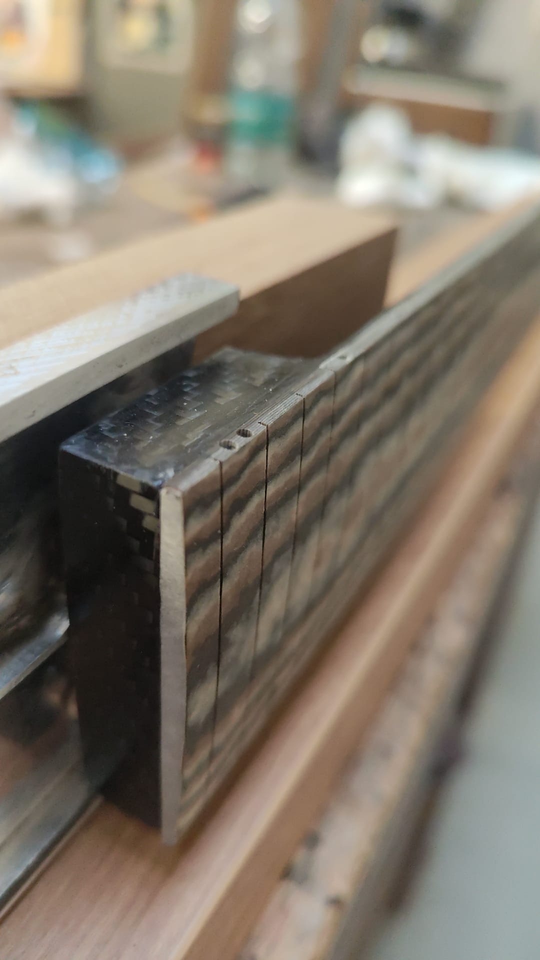 Carbon fiber body detail